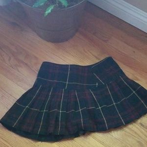 Abercrombie Woolen plaid miniskirt